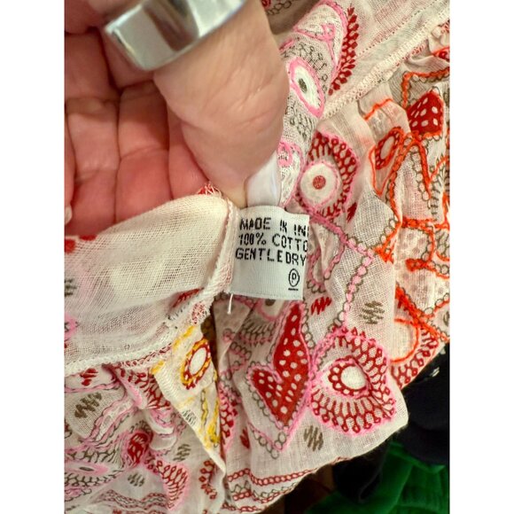 Juliet Dunn London White Multicolor Embellished Midi Dress - One Size - Picture 4 of 9